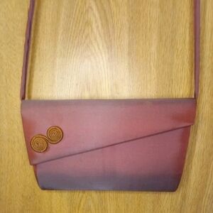 Mauve Perrywinkle Irradesent Women's Clutch Crossbody Shoulder Bag one of A Kind